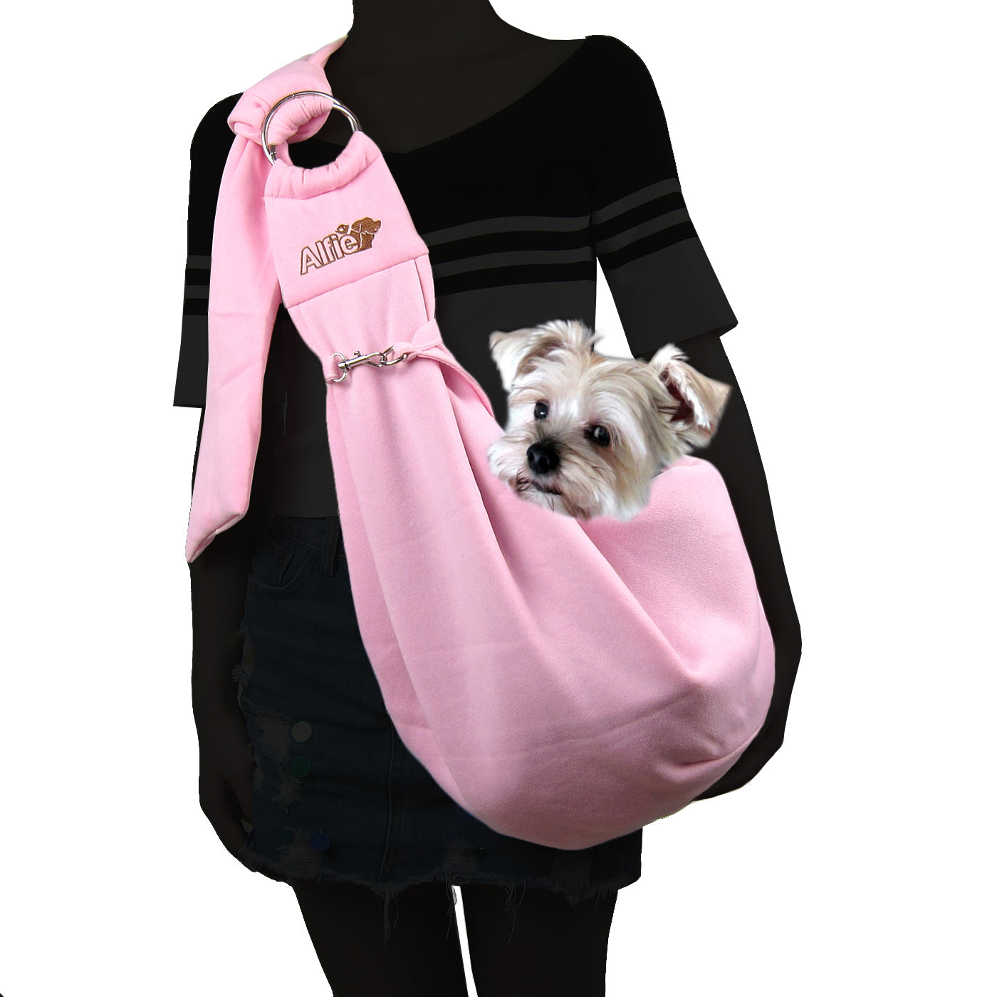 Chico Pink Pet Sling Carrier with Adjustable Strap