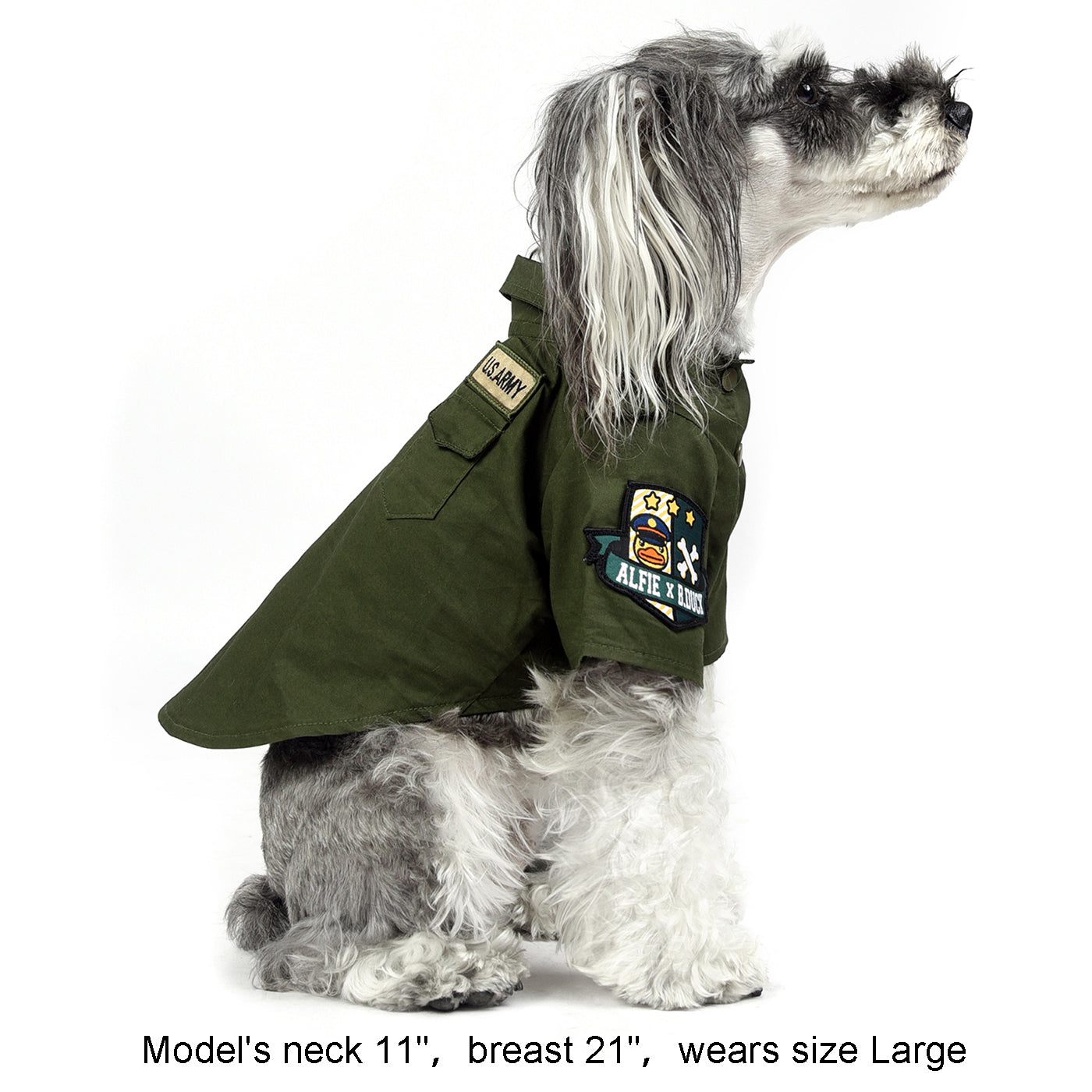 Asher Military Polo Shirt Green