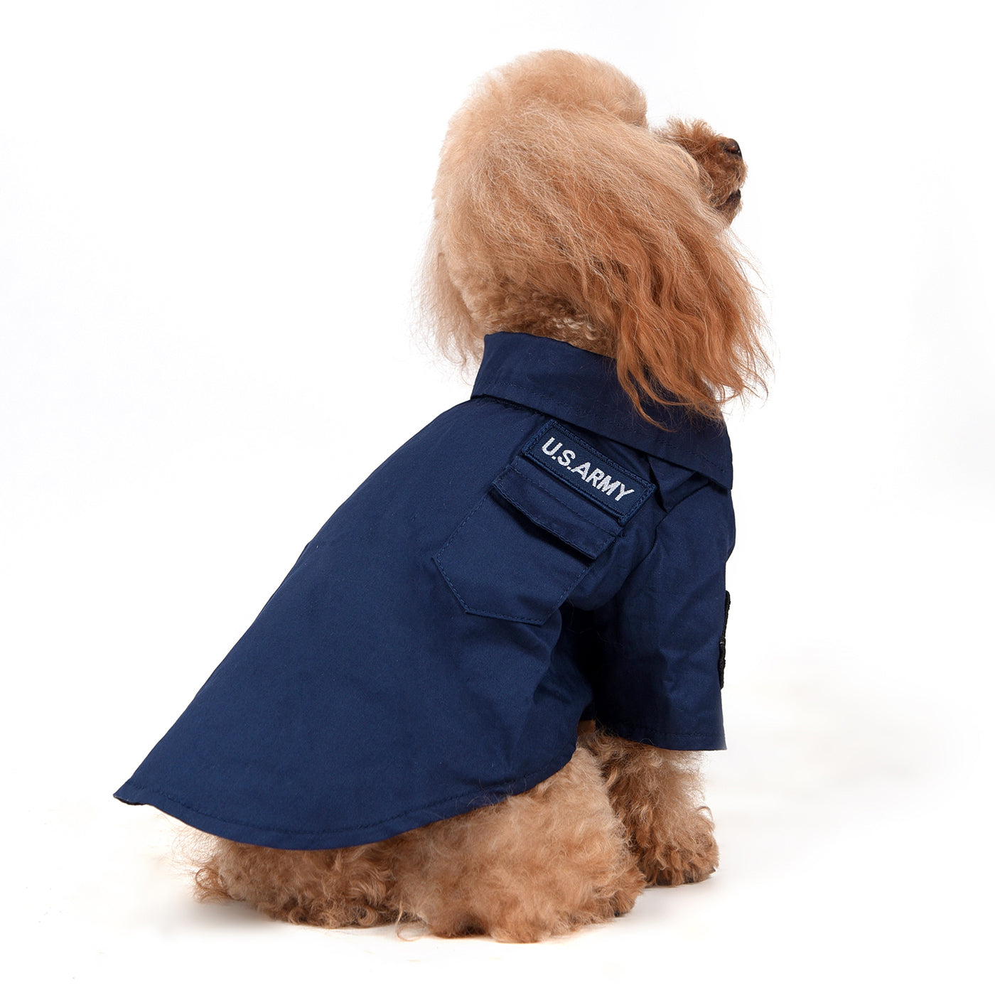 Asher Military Polo Shirt Navy