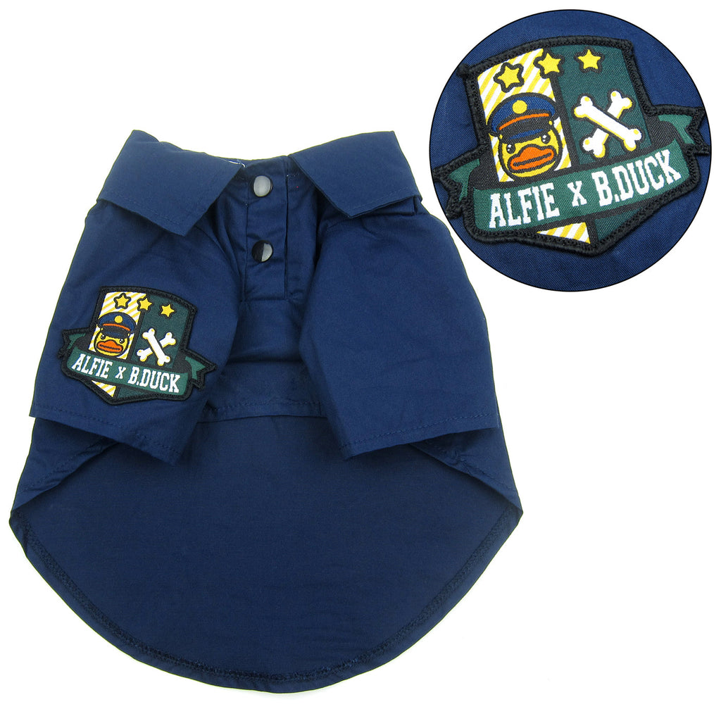 Asher Military Polo Shirt Navy