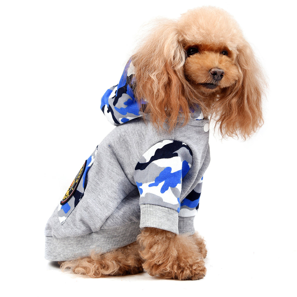 Maddox Military Hoodie Blue