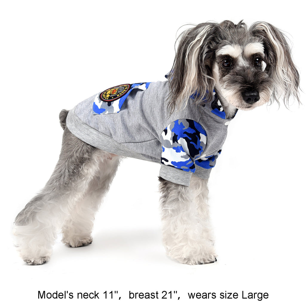 Maddox Military Hoodie Blue