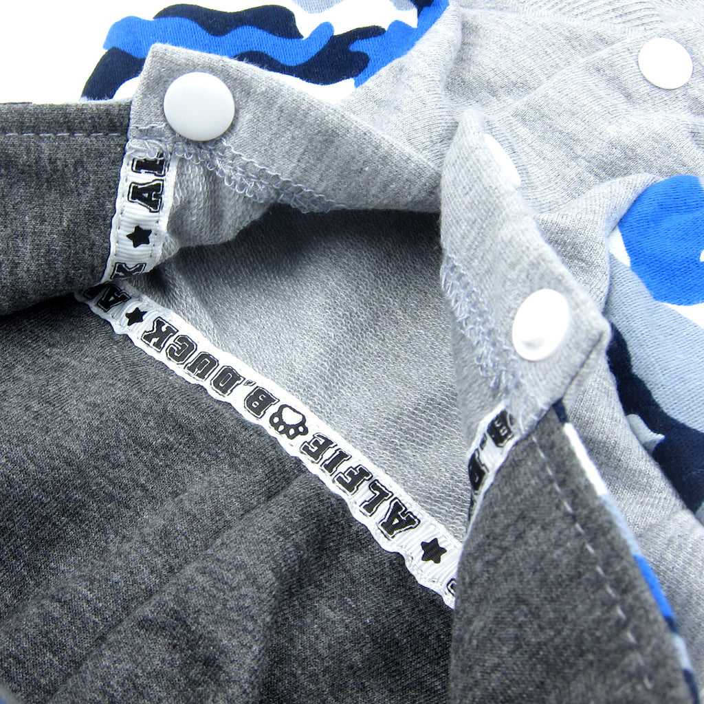 Maddox Military Hoodie Blue