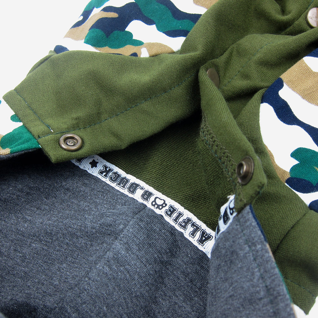 Maddox Military Hoodie Green