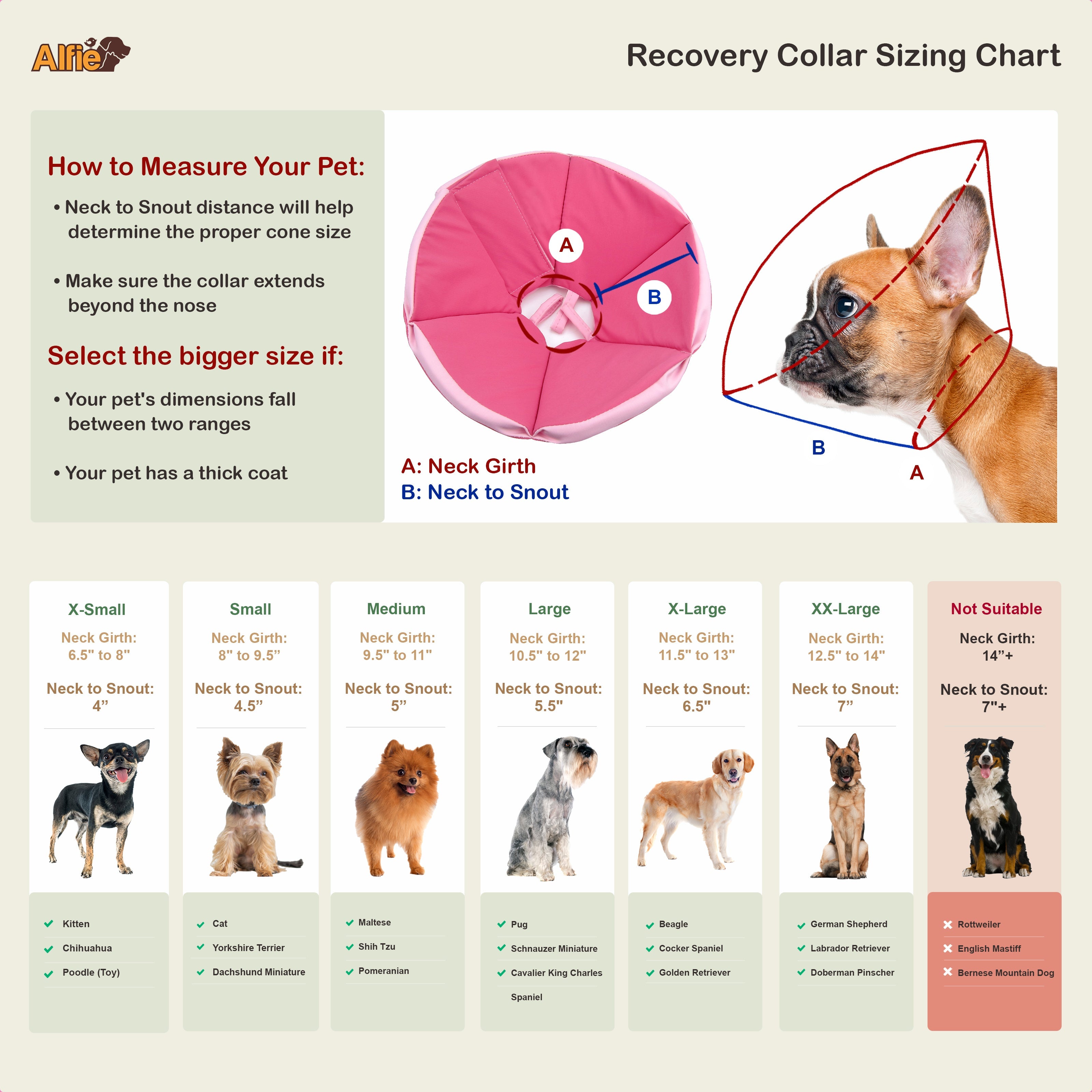 Keeva Recovery Collar Pink