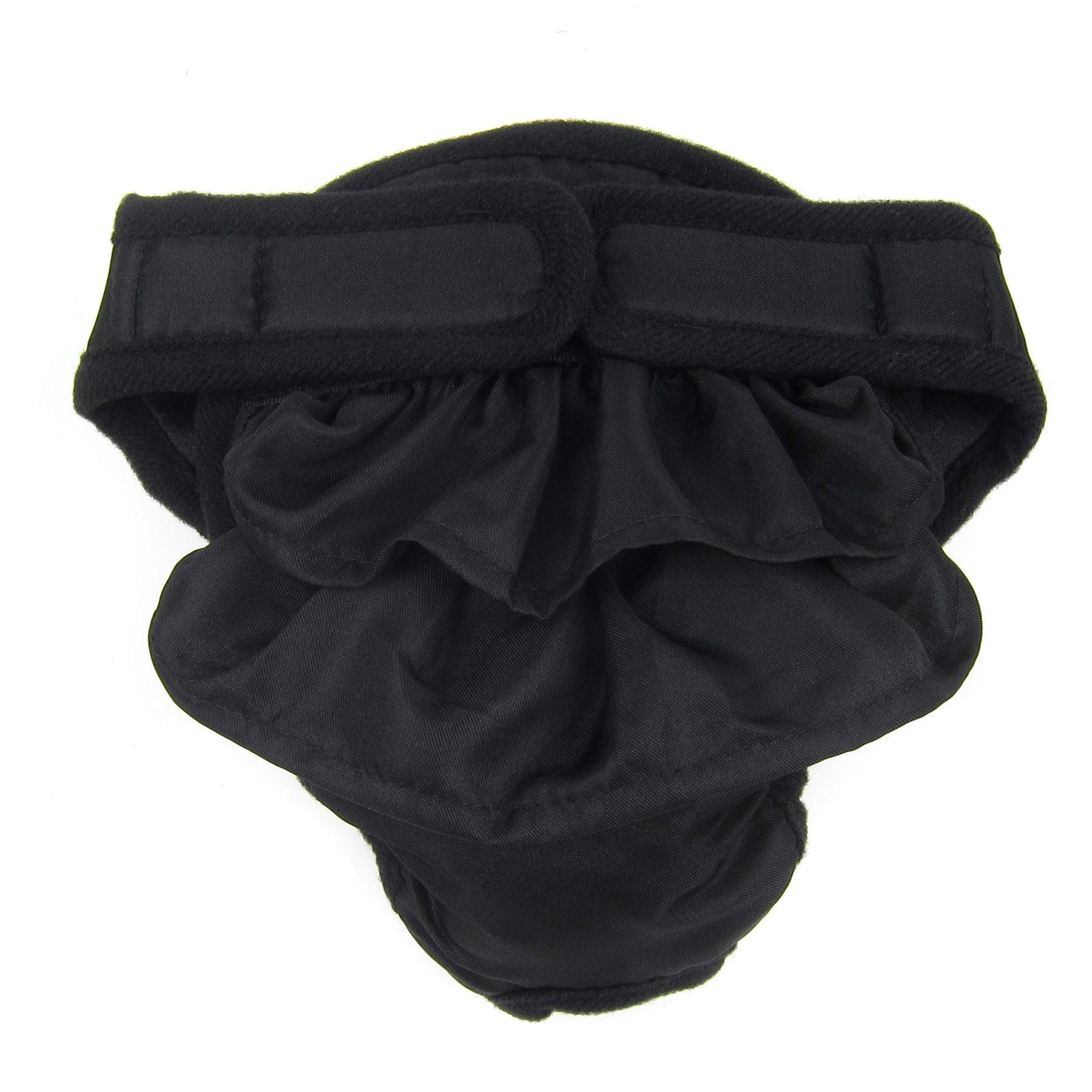 Maxine Sanitary Pantie with Velcro Closure Black