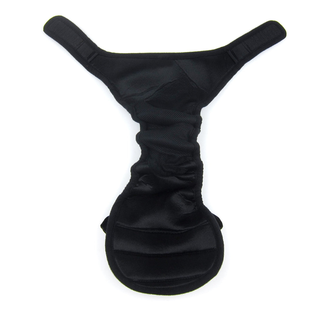 Maxine Sanitary Pantie with Velcro Closure Black