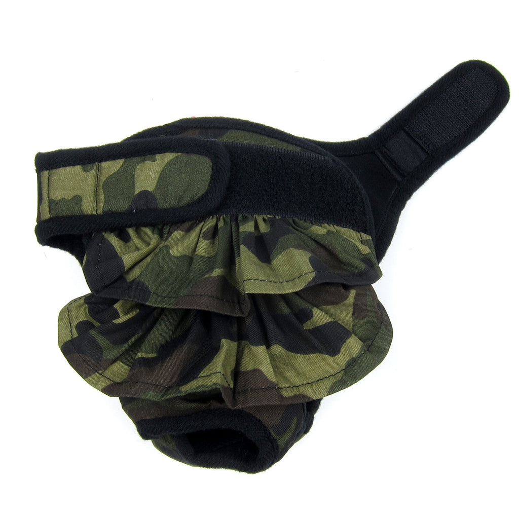 Maxine Sanitary Pantie with Velcro Closure Green