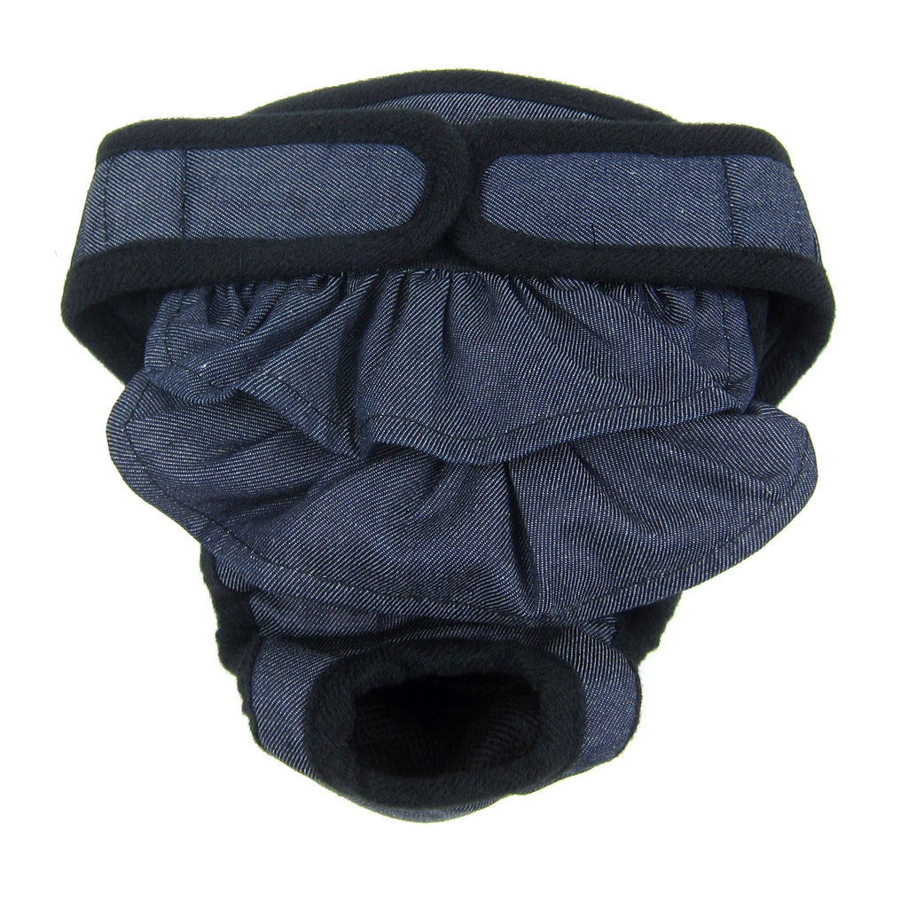 Maxine Sanitary Pantie with Velcro Closure Denim