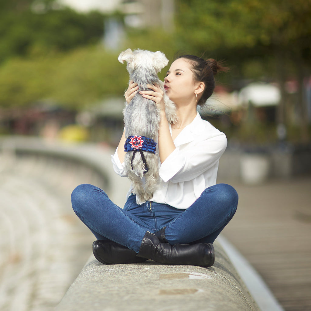Mia Sanitary Pantie Navy Plaid