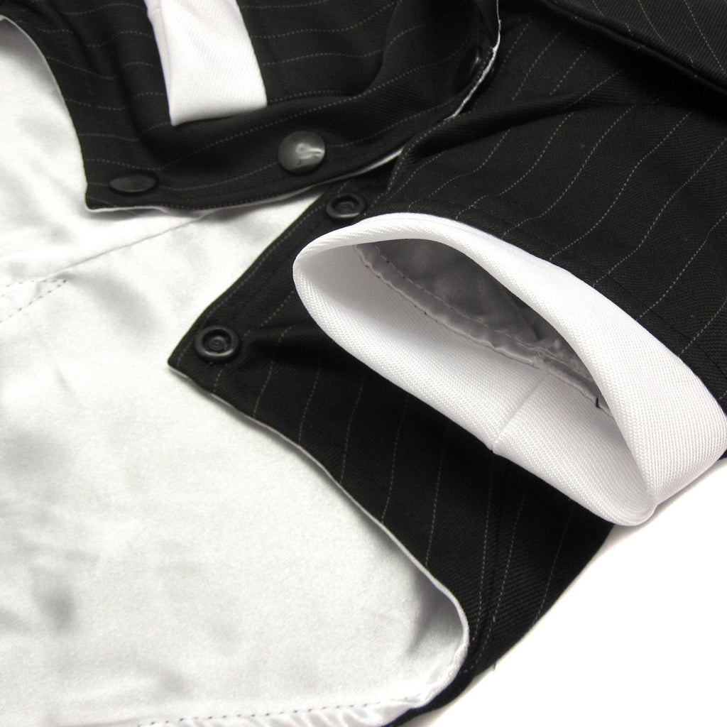 Oscar Formal Black Tuxedo with Black Tie and Red Bow Tie