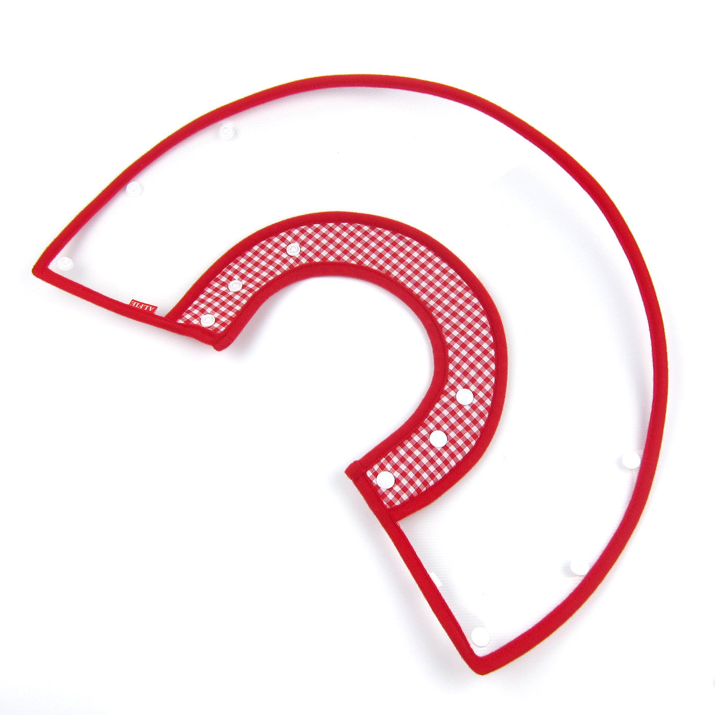 Zumi Recovery Collar with Soft Edge V2 Red - Button Closure