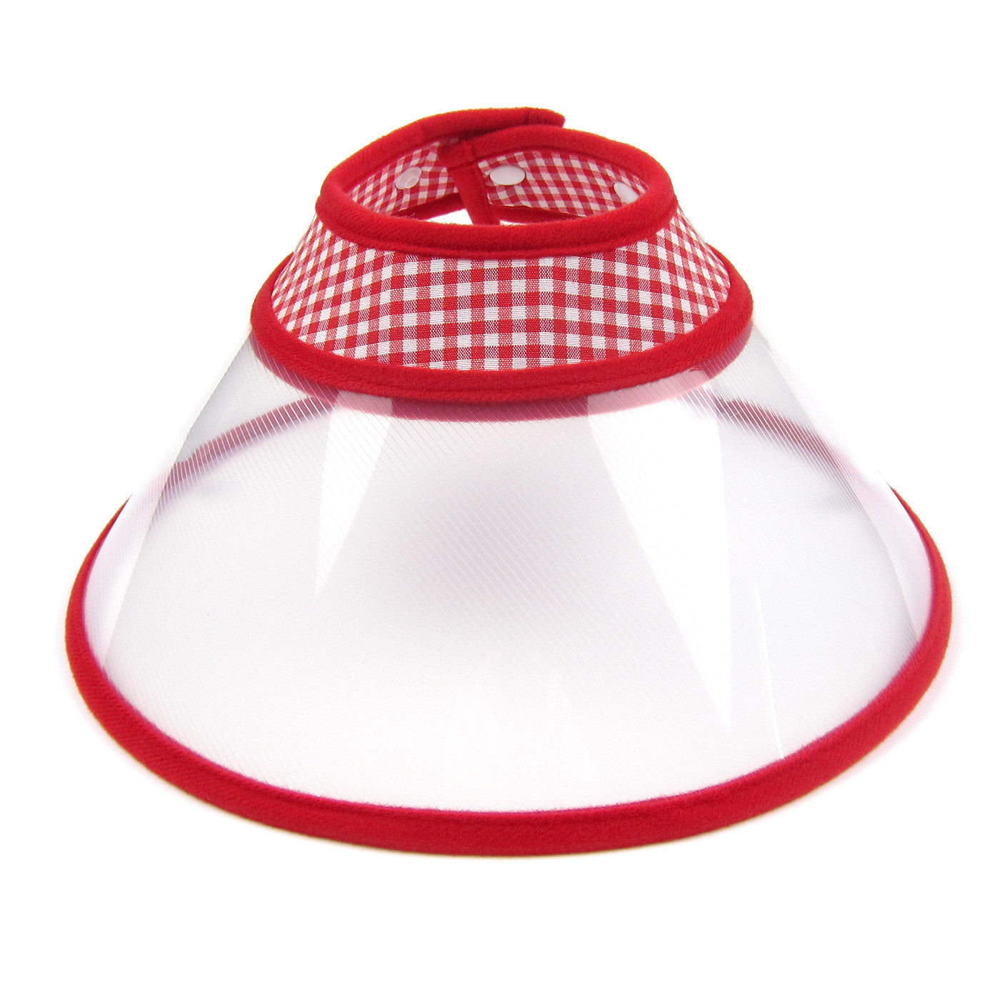 Zumi Recovery Collar with Soft Edge V2 Red - Button Closure